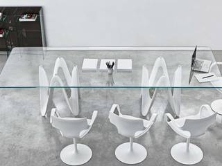 Lambda Glass Dining Table, Glassdomain Glassdomain Comedores modernos