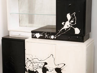 Kredens Pollock, lata 60. , Lata 60-te Lata 60-te Nowoczesna jadalnia
