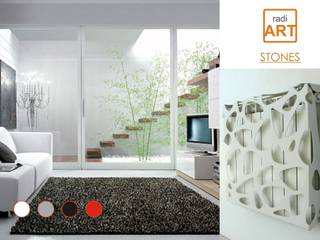 radiART - Pieles térmicas para radiadores de calefacción., Postigo design Postigo design Salas de estar modernas