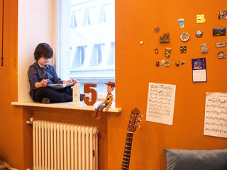 Магнитно-грифельное покрытие в частной квартире на Арбате, IdeasMarket IdeasMarket Dormitorios infantiles clásicos