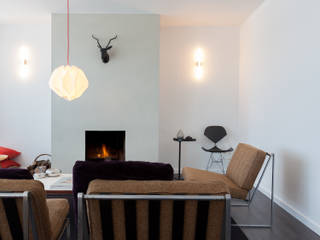 419, JUMA architects JUMA architects Moderne woonkamers