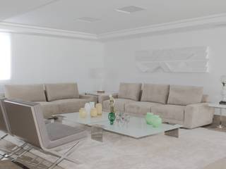 APARTAMENTO CASA FORTE , ROMERO DUARTE & ARQUITETOS ROMERO DUARTE & ARQUITETOS Modern living room