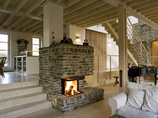 Haus am Schwielowsee, wolff:architekten wolff:architekten Wohnzimmer im Landhausstil