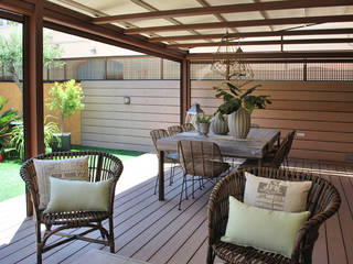 Proyecto de interiorismo de terraza, Vicente Galve Studio Vicente Galve Studio Mediterranean style balcony, veranda & terrace