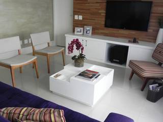 APARTAMENTO M|L, Lote 21 Arquitetura e Interiores Lote 21 Arquitetura e Interiores 现代客厅設計點子、靈感 & 圖片