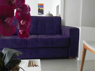 APARTAMENTO M|L, Lote 21 Arquitetura e Interiores Lote 21 Arquitetura e Interiores 모던스타일 거실