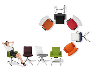 Sitness for Home, Esstisch Stuhl Serie für Topstar, Andy Dittrich Designberatung Andy Dittrich Designberatung Minimalist Yemek Odası