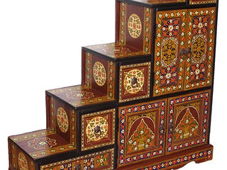 Orientalische Möbel, Kabul Gallery Kabul Gallery Colonial style corridor, hallway& stairs Wood Wood effect Drawers & shelves