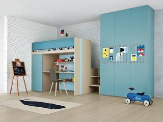 Children's Bedroom with Plenty of Storage Nubie Kids Modern Kid's Room Beds & cribs