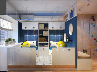 Проект детской комнаты двух мальчиков, Katerina Butenko Katerina Butenko Ausgefallene Kinderzimmer