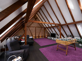 Funk fürs Fachwerk, Somfy GmbH Somfy GmbH Rustic style living room