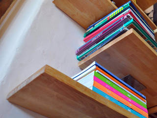 REGAŁ 11, bookshelf, CHOLUJ DESIGN s.c. / ROKKI design CHOLUJ DESIGN s.c. / ROKKI design Escritórios modernos