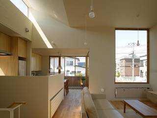 新川の家, キタウラ設計室 キタウラ設計室 에클레틱 거실