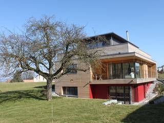 Neubau Einfamilienhaus als Passivhaus, ANB Architekten AG ANB Architekten AG 現代房屋設計點子、靈感 & 圖片