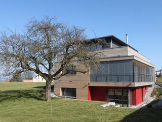 Neubau Einfamilienhaus als Passivhaus, ANB Architekten AG ANB Architekten AG 現代房屋設計點子、靈感 & 圖片