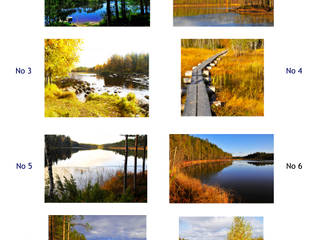 Framed Landscape Photographs, Cairn Wood Design Ltd Cairn Wood Design Ltd Livings de estilo escandinavo