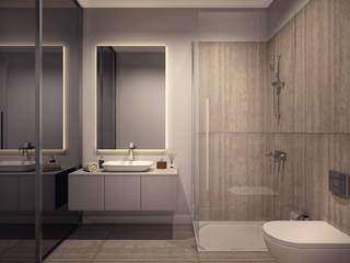 AA EVİ, Voltaj Tasarım Voltaj Tasarım Minimalist style bathroom