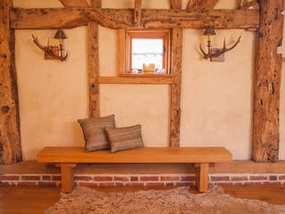 Converted barn in Sussex, Port Wood Furniture Studio Port Wood Furniture Studio Rustic style corridor, hallway & stairs