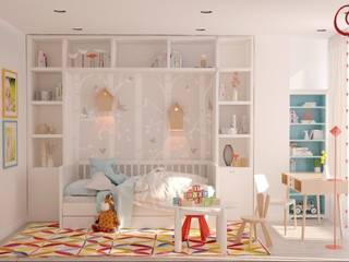 Текущий проект: дизайн современной квартиры-студии, Дизайн студия Ольги Кондратовой Дизайн студия Ольги Кондратовой Classic style nursery/kids room