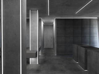Gray shades , Giemmecontract srl. Giemmecontract srl. Ingresso, Corridoio & Scale in stile minimalista