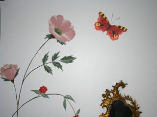 Carol's Gorgeous Grey Bedroom Mural , Louise Dean -Artist Louise Dean -Artist Kamar Tidur Klasik