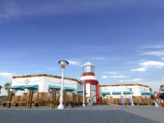 Restaurante DON JOSÉ-GUAYMAS, Acrópolis Arquitectura Acrópolis Arquitectura مساحات تجارية