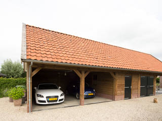 Houten garages, Geldersche Houtbouw Geldersche Houtbouw Garajes y galpones de estilo rural