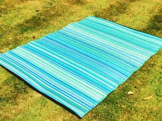 Plastic outdoor/Indoor rugs, Green Decore Green Decore Moderner Garten Plastik Blau