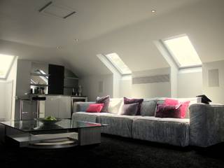 Cinema Room, LIVING INTERIORS By Contour Home Design Ltd LIVING INTERIORS By Contour Home Design Ltd Modern living room