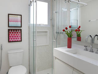 Apartamento LD, Duda Senna Arquitetura e Decoração Duda Senna Arquitetura e Decoração Eclectic style bathroom