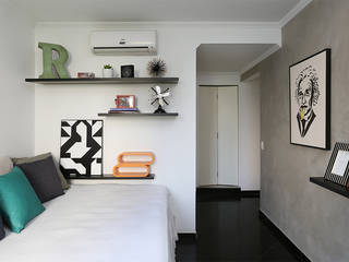 Apartamento RR, Duda Senna Arquitetura e Decoração Duda Senna Arquitetura e Decoração غرفة نوم Accessories & decoration