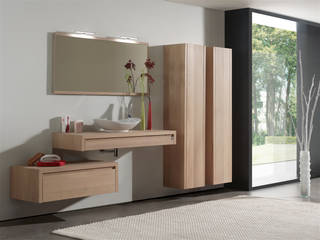 Echtholzbadmöbel aus der Serie Aither, F&F Floor and Furniture F&F Floor and Furniture Modern bathroom
