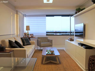 Ju Nejaim Arquitetura Salas modernas