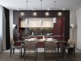 Garnet kitchen, SVAI Studio SVAI Studio Eclectic style kitchen