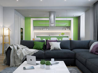 Fresh, SVAI Studio SVAI Studio Minimalist living room