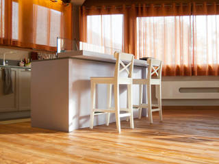 RINNOVO CASA PRIVATA, RI-NOVO RI-NOVO ラスティックデザインの キッチン