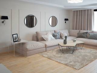 Дизайн-проект однокомнатной квартиры, Мастерская архитектуры и дизайна FOX Мастерская архитектуры и дизайна FOX Classic style living room