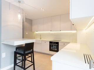 Meble na wymiar do apartamentu na warszawskiej Ochocie, 3TOP 3TOP Modern style kitchen