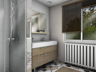 RÉNOVATION D'UNE MAISON DE VILLE, PYXIS Home Design PYXIS Home Design 스칸디나비아 욕실