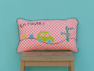 Coussin en route! Création textile Antone et Linette, Antone et Linette Antone et Linette Chambre d'enfant originale