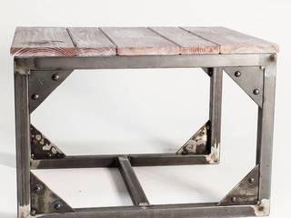 Steel and pine side table „SEA BOX” „SEA BOX”, NordLoft - Industrial Design NordLoft - Industrial Design Living room