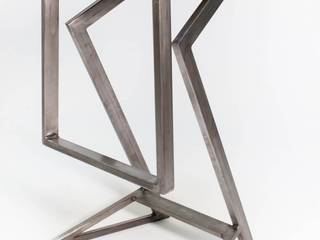 Steel and leather bar stool, NordLoft - Industrial Design NordLoft - Industrial Design Living room