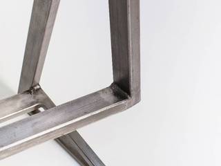 Steel and leather bar stool, NordLoft - Industrial Design NordLoft - Industrial Design Living room