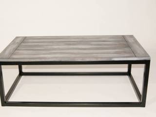 Oak and steel modernist coffee table “SIMPLICITY”, NordLoft - Industrial Design NordLoft - Industrial Design Living room