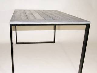 Oak and steel modernist dining Table “NOVA”, NordLoft - Industrial Design NordLoft - Industrial Design Kitchen