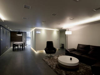 전주 아중리 대우아파트 -the grey-, 디자인투플라이 디자인투플라이 Modern Living Room