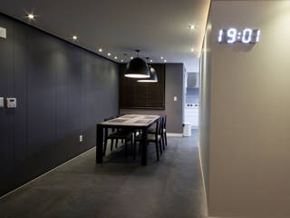 전주 아중리 대우아파트 -the grey-, 디자인투플라이 디자인투플라이 Salle à manger moderne
