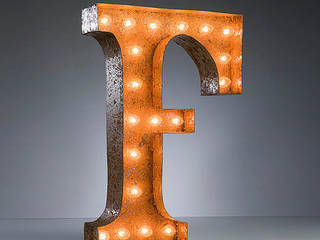 Large Fairground Vintage Letter Lights, NuCasa NuCasa Livings industriales