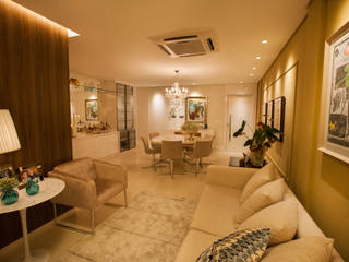 Salas de estar ecléticas por Passo3 Arquitetura Eclético