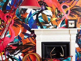 Kristjana S Williams, Andy Palmer Garden Wall Mural Dust Tropical style walls & floors Wallpaper